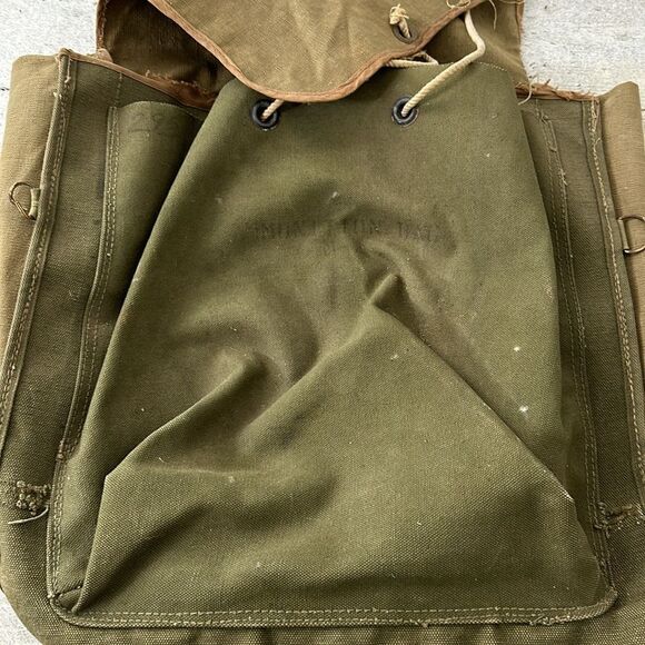 Vintage Distressed Military Artillery Rutsack Backpack - Picture 7 of 7